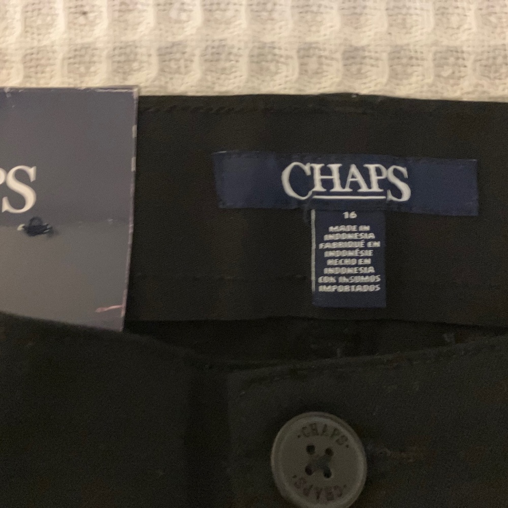 Black Chaps Fit Shape Sculpt Pants
